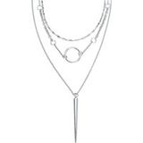 Rock Rebel by EMP - Rock Halsketting - Big Spike - voor Vrouwen - zilverkleurig