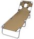 Fauteuil pliable avec coussin pour jardin et plage