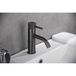 Wiesbaden Wiesbaden Ribbd Wastafelkraan met Coldstart - Gunmetal