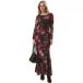 Guess Robe longue Zabina en mesh, manches longues et col rond femme