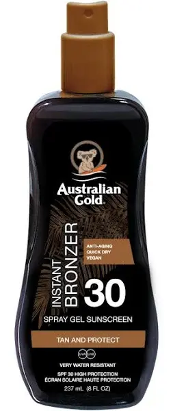 Australian Gold Spray Gel Bronzer SPF30 237 ml