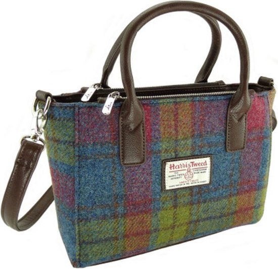 {"int": null, "string": "MoodCompanyNL"} Glen Appin of Scotland Brora Handtas - Multi Colour - Harris Tweed - Unisex