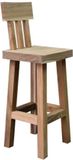 AVH-Collectie Boomstam barstoel 40x40xH114 cm Bruin / Terre