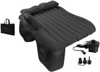 EDIESI Auto-luchtmatras, opblaasbaar bed, autobed, slaapmatras, met 12V elektrische luchtpomp en 3 adapters, snel opblazen en leeglopen (zwart)