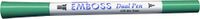 Tsukineko Embossing Pen Dual Bullet Tip, Nijl Groen