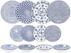 Ibili Armonia Servies 12 Stukken Blauw