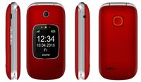 Aligator Alligator V650 Seniorentelefoon Rood, Zilver