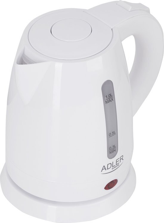 Adler Top Choice - Waterkoker - 1 liter - Hazelnoot, Wit - 1600 W