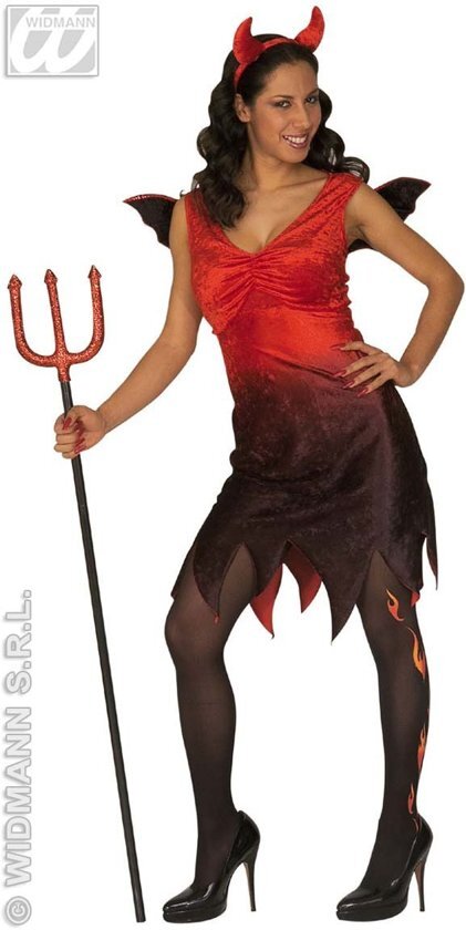 Widmann Duivel Kostuum Hot & Spicy Duivelin XL Kostuum Vrouw Large Halloween Verkleedkleding