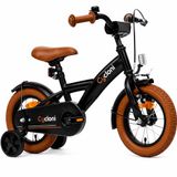 Cycloni Kinderfiets 12 inch Jongensfiets - Zwart