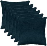vidaXL Kussensloop 6 stuks Marineblauw 70 x 70 cm Katoensatijn
