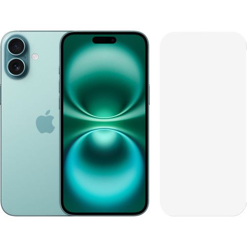 Apple iPhone 16 Plus 128GB Green + BlueBuilt Screen Protector Glass