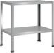 vidaXL Planttafel 60 x 50 x 80 cm Gegalvaniseerd staal zilver