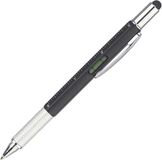 DrPhone SX Pro V8 Stylus pen - 6 in 1 Multi tool Pen - Balpen - Schroevendraaier - Stylus - Meetlat - Clip bevestiging & Waterpas - Zwart