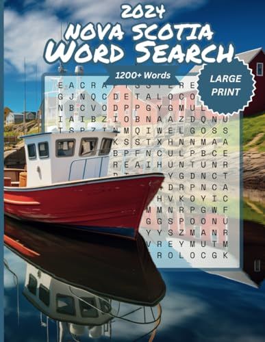 Independently published Large Print Nova Scotia Word Search Puzzle