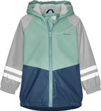 Playshoes Kinder Regenjacke Fleece-Futter Grün/Grau-92
