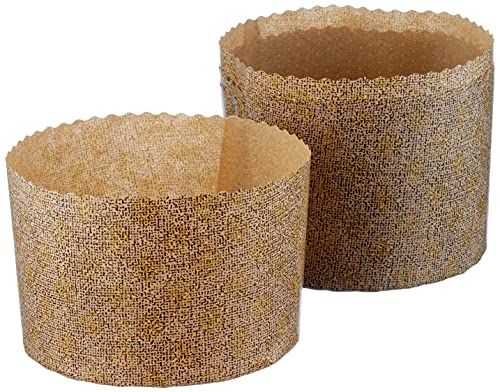 Ibili 746505 wegwerp panettone mallen 500 gr 5 pc - bruin