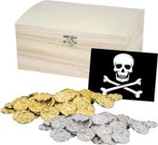 Merkloos / Sans marque Fest-Dekor Gmbh Piraten schatkist met munten