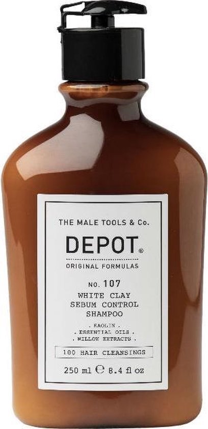 Depot 107 white clay sebum control shampoo 250ml