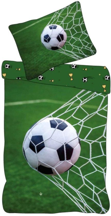 4KidsOnly Brandmac Aps Dekbedovertrek Voetbal 140x200 cm Katoen Meerkleurig