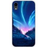 Tombee de nuit Bedrukt siliconen hoesje compatibel met Apple iPhone XR