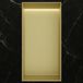 Hotbath &More Inbouwnis - 30 x 15 x 10 cm - Frameless - met LED-verlichting - Geborsteld Messing PVD