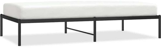 vidaXL Bedframe metaal zwart 100x190 cm