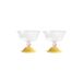 & klevering - Coupe Tulip - Jaune - Verre borosilicaté
