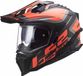 LS2 MX701 Explorer Carbon Edge Zwart Fluo Oranje Adventure Helm