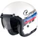 Scorpion Belfast Evo Adonis Wit Rood Blauw Jethelm Maat S