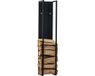 OutdoorMatch Emerald Staand Brandhoutrek - 100cm - Zwart Staal