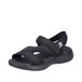 Rieker V2166 Trekkingsandalen, voor dames, zwart, 39 EU