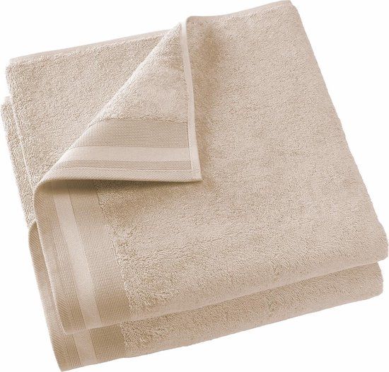 De Witte Lietaer Contessa Douchelaken - 70x140 cm - Set van 2 - Sand