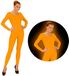 Widmann Neon Oranje Bodysuit Glow Vrouw Small / Medium Carnaval kostuum Verkleedkleding