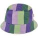 A-DAM Chapeau seau Unisexe Difuzed Stripe Lilas clair