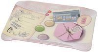 Alpac 379483 dienblad, bedrukt, macarons, acryl, 30 x 22 x 3 cm