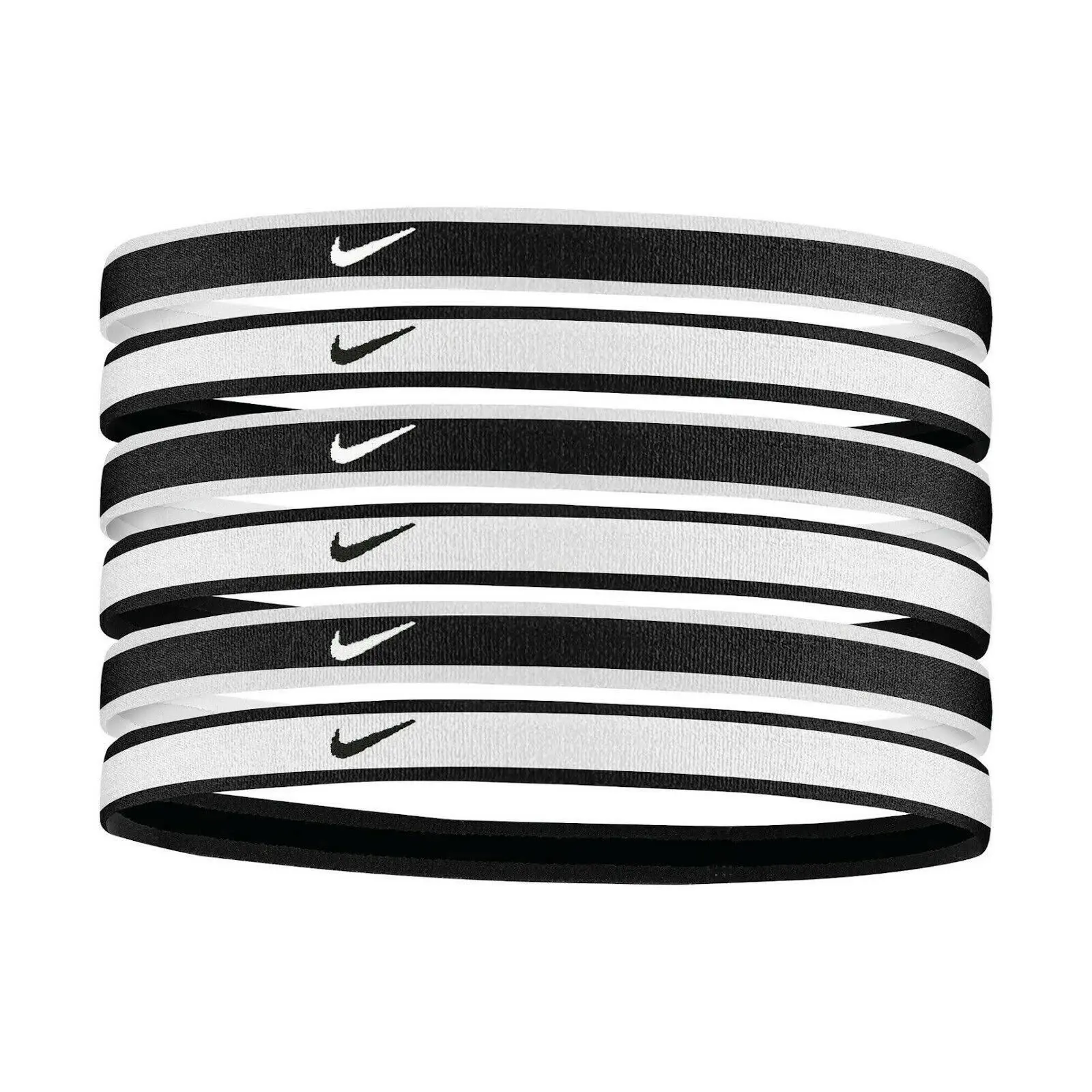 Nike Tipped Swoosh Sport Headbands 6-pack