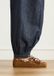 Manfield Loafers en dames van suède en bont cognac maat 40