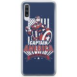 ERT GROUP mobiel telefoonhoesje voor Samsung A70 origineel en officieel erkend Marvel patroon Captain America 018 optimaal aangepast aan de vorm van de mobiele telefoon, hoesje is gemaakt van TPU