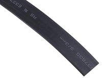 RS PRO Warmtekrimpkous, polyolefine, zwart, Ø 9 mm, krimpverhouding 3:1, lengte 5 m, rol van 5 meter