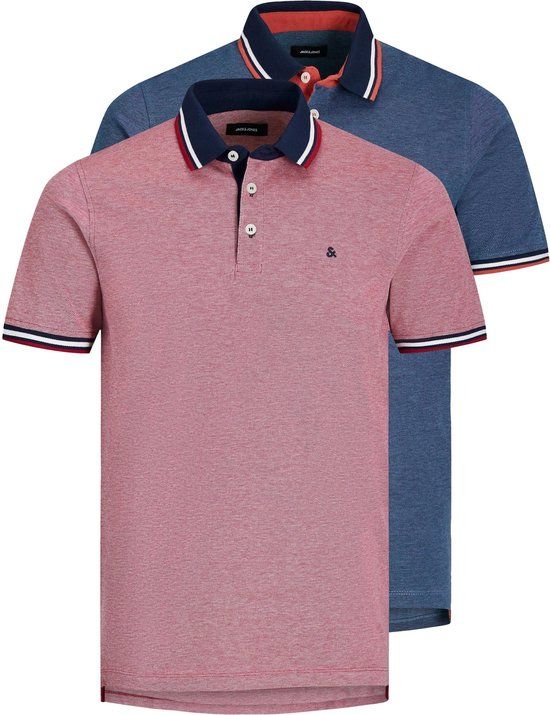 Jack & Jones Polo Shirt - Red - Size L - Cotton