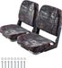 VEVOR Bootstoel Met Lage Rugleuning Opvouwbaar Camouflage 2 Stuks Camouflage