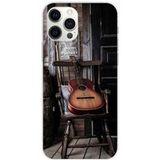 Apple iPhone 12 Pro Max Guitare Bedrukt Siliconen Hoesje