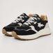 British Knights Fable Dames Sneakers Laag Zwart/Gebroken wit/Zilver/Panterprint Maat 39