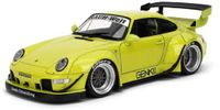 Porsche RWB Genki Jada Diecast Model Car 1:18 Scale Green Metal