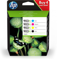HP 903XL Ink Cartridge Multipack - Black, Cyan, Magenta, Yellow - High Yield