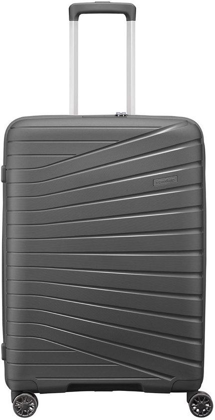 Travelbags The Vibe 4-wiel Trolley 65 cm - Polypropyleen - Grijs