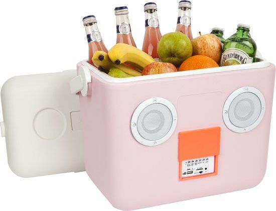 Sunnylife Koelbox met Speaker - 15 Liter - Roze