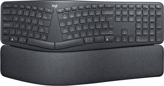 Logitech ERGO K860 for Business Split Keyboard - Bluetooth - QWERTY - Graphite