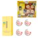 Bizak Mini World 64501006-2 Koelset, geel, met 4 verrassingscapsules, speelset om te verzamelen met mini-levensmiddelen en ijsfunctie, inclusief accessoires, voor jongens en meisjes vanaf 6 jaar